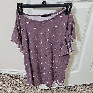 Polka Dot Women's Top - Purple